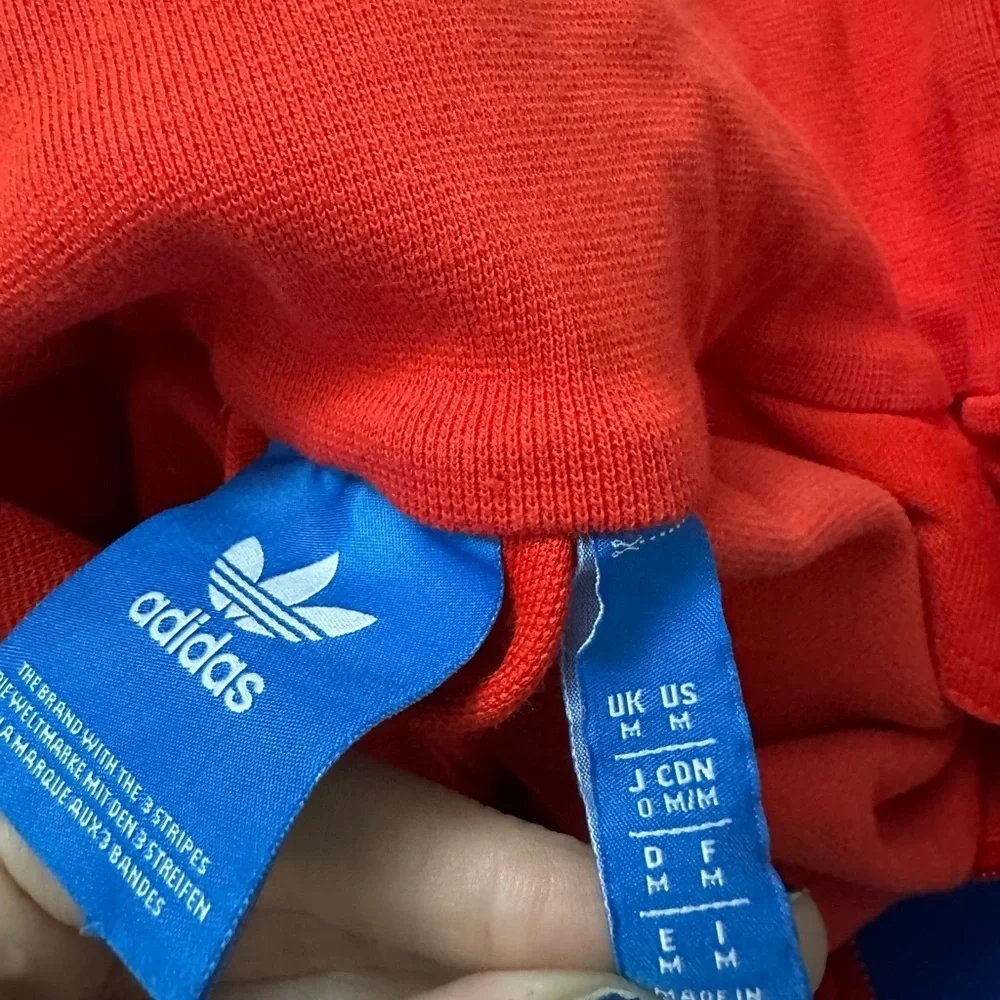 Adidas Original Beckenbauer Track Jacket Superstar Red White Blue Athletic Med